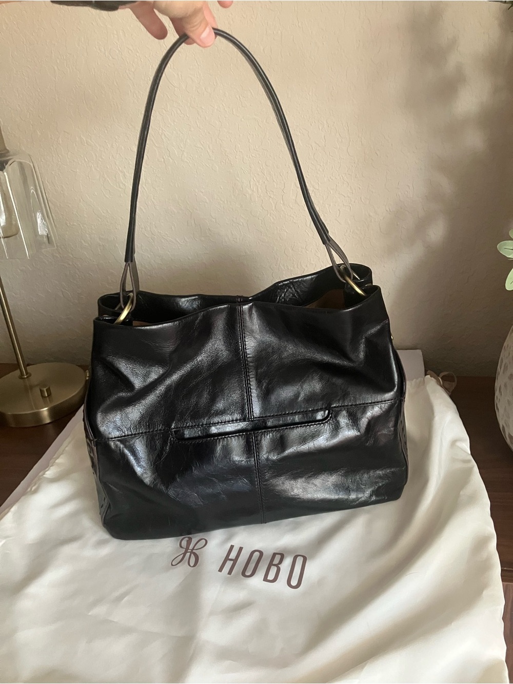 HOBO Black Seneca Shoulder Bag